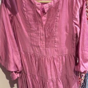 Tuckernuck Hyacinth Long Sleeve Pink Dress
